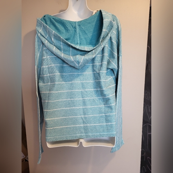 O'Neill Teal and White Rosanito Hoody, Size Small - Picture 3 of 6